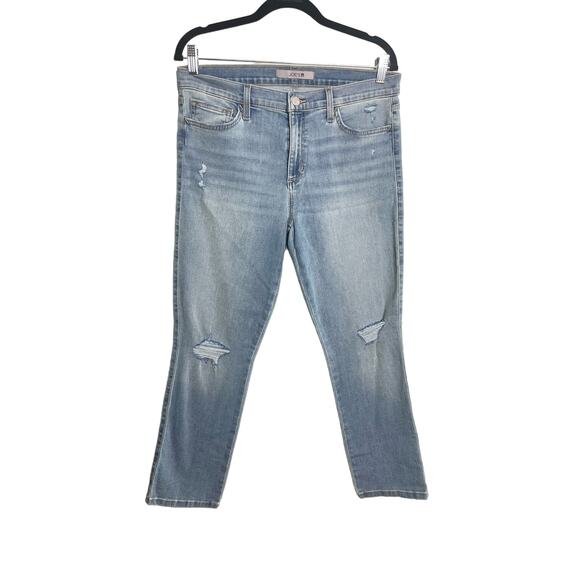 Joe's Jeans Women's 31 Straight Leg Distressed Light Wash Ankle - Picture 7 of 7